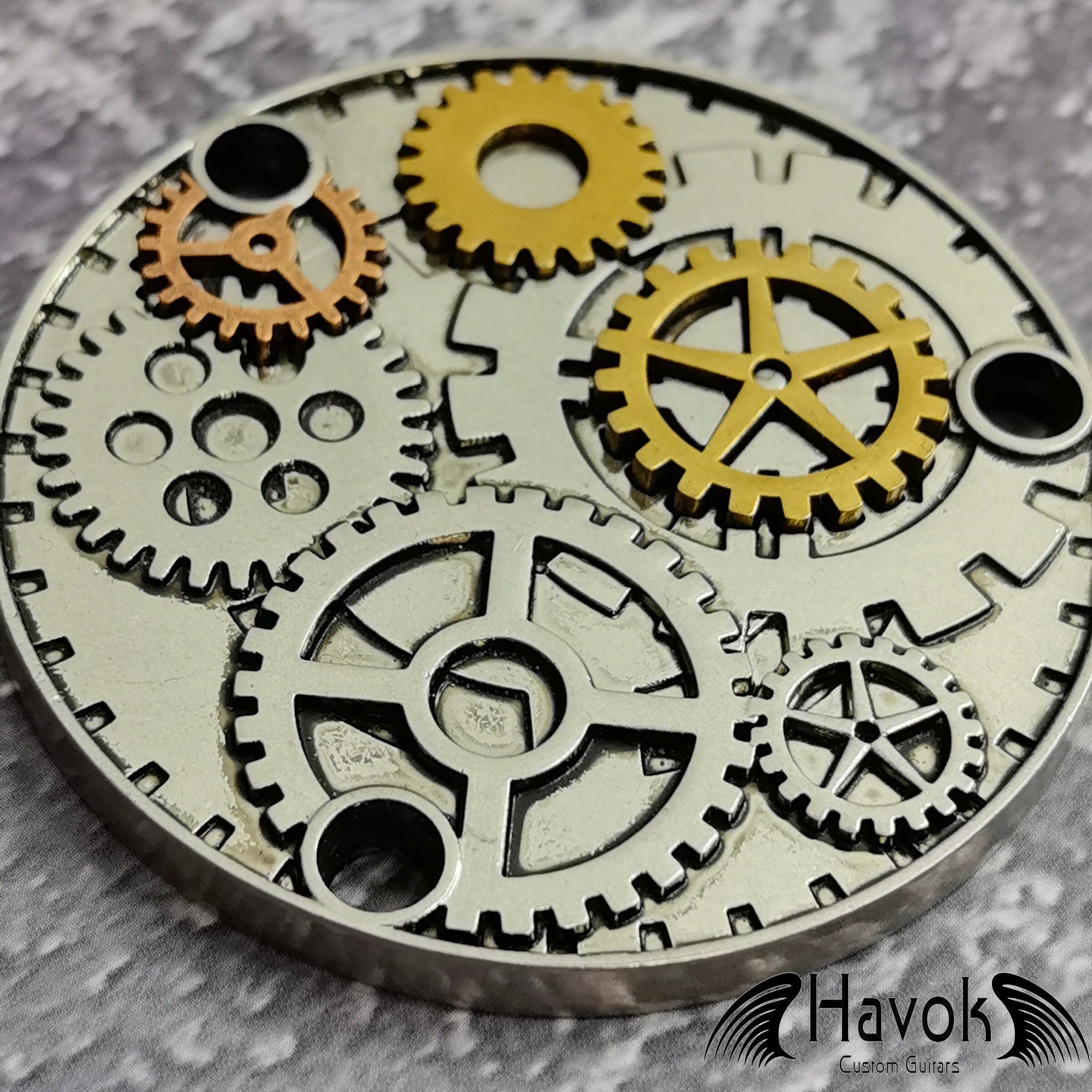 Steam Punk Toggle Switch Metal Plate Cover, LP Single Cut, Vintage Guitar Accessory Part, Guitar Build Kit DIY, Gadget And Replacement