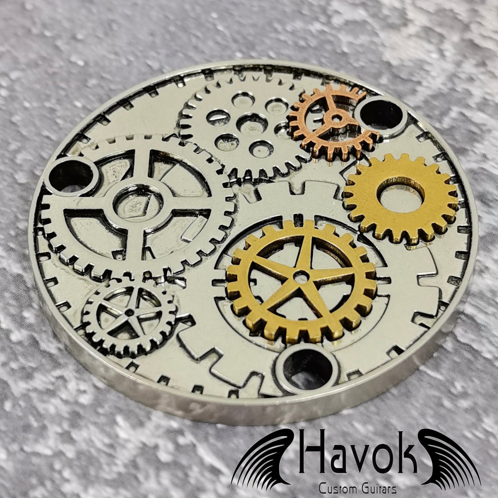 Steam Punk Toggle Switch Metal Plate Cover, LP Single Cut, Vintage Guitar Accessory Part, Guitar Build Kit DIY, Gadget And Replacement
