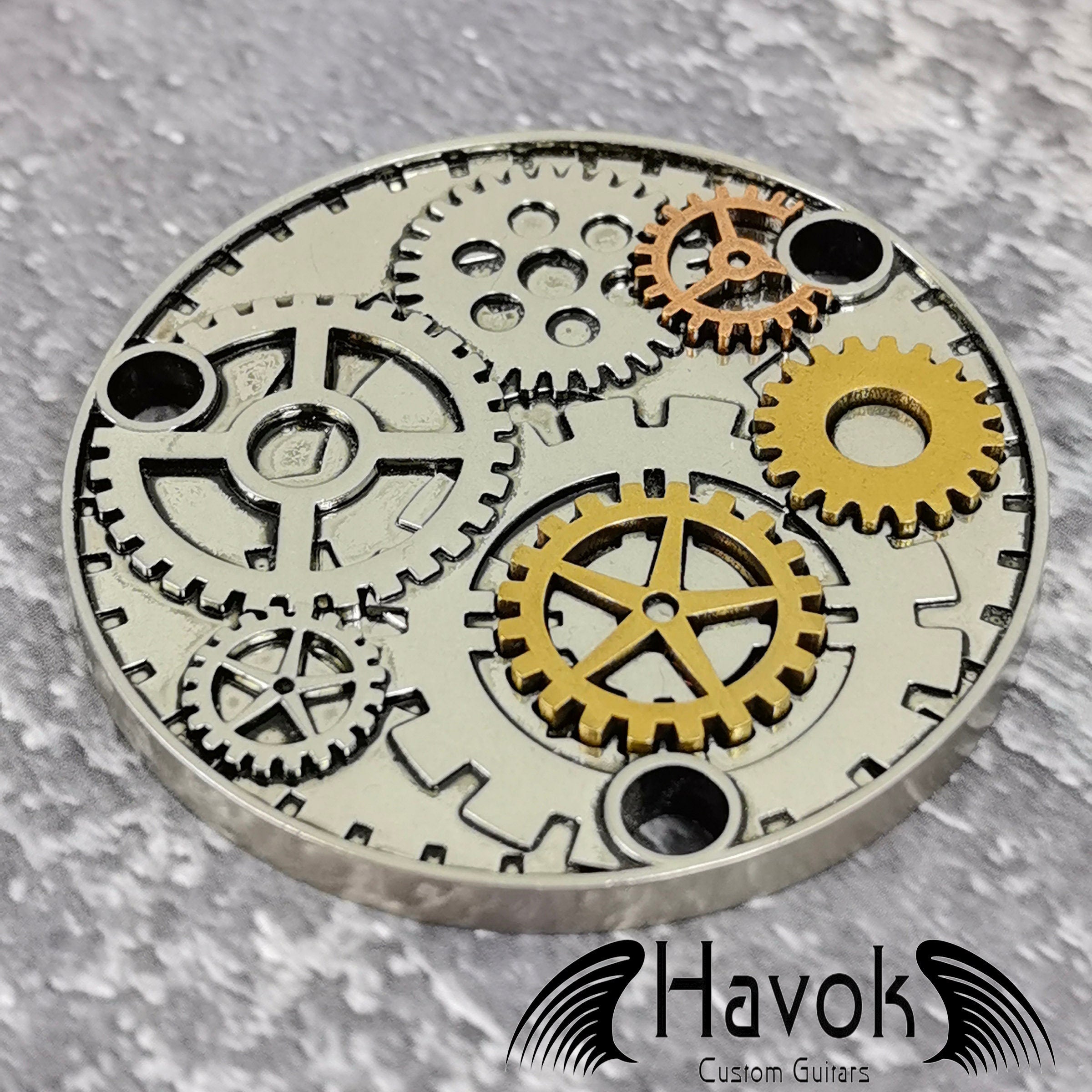 Steam Punk Toggle Switch Metal Plate Cover, LP Single Cut, Vintage Guitar Accessory Part, Guitar Build Kit DIY, Gadget And Replacement