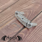 Silver Wraparound WOGT2 Bridge, Wilkinson Tailpiece for Electric Guitar, Vintage Guitar Building Kit, High End Replacement Accessory Part