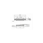 Silver Tune-O-Matic Roller Saddle Bridge for Electric Guitar, Vintage 6 String Guitar Building Kit, Replacement Accessory Part