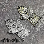 Truss Rod Silver, Gothic Skeleton Moth Shape Case For Electric Guitar, Rare Custom Shop Accessory, Build Kit DIY, Gadget And Replacement