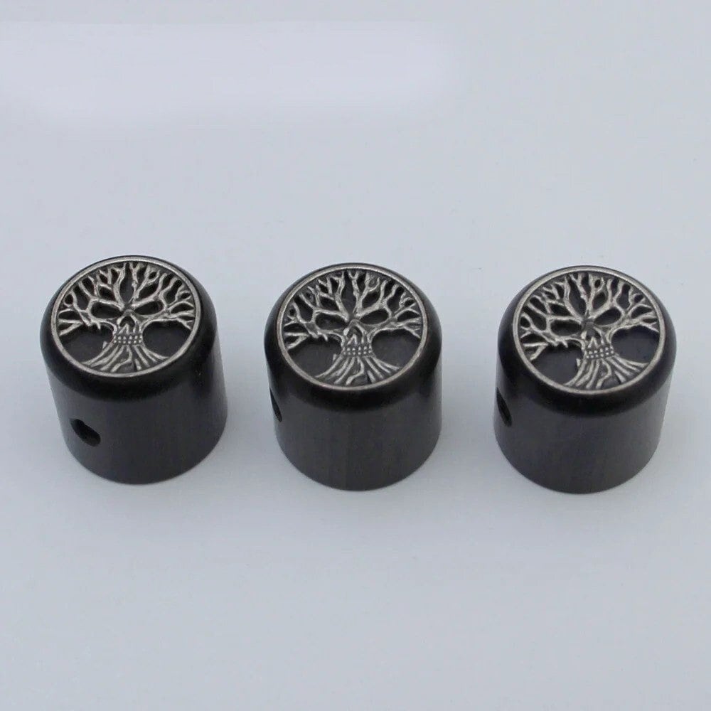Potentiometer Knob Skull Tree, Gothic Design For Electric Guitar, Rare Custom Shop Accessory, Vintage Build Kit, Gadget And Replacement