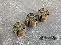 Copper Guitar Knob, Skeleton Cross, Gothic Accessory