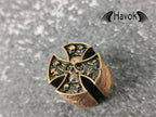 Potentiometer Knob Copper Skeleton, Gothic Design For Electric Guitar, Rare Custom Shop Accessory, Vintage Build Kit, Gadget And Replacement