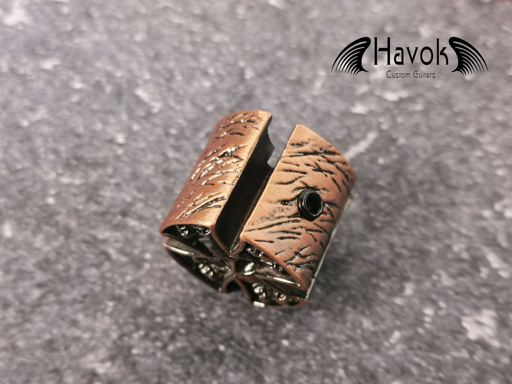 Potentiometer Knob Copper Skeleton, Gothic Design For Electric Guitar, Rare Custom Shop Accessory, Vintage Build Kit, Gadget And Replacement