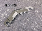 Silver Tailpiece V Shaped, Vintage Electric Guitar Building Kit DIY, High End Custom Replacement Accessory and Gadget, LP Single Cut Part