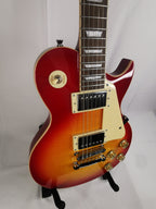 Single Cut Sun Burst Electric Guitar Premium Hardware, 22 Medium Jumbo Frets, Mahogany Guitar Body, Instrument Replacement Part Gadget