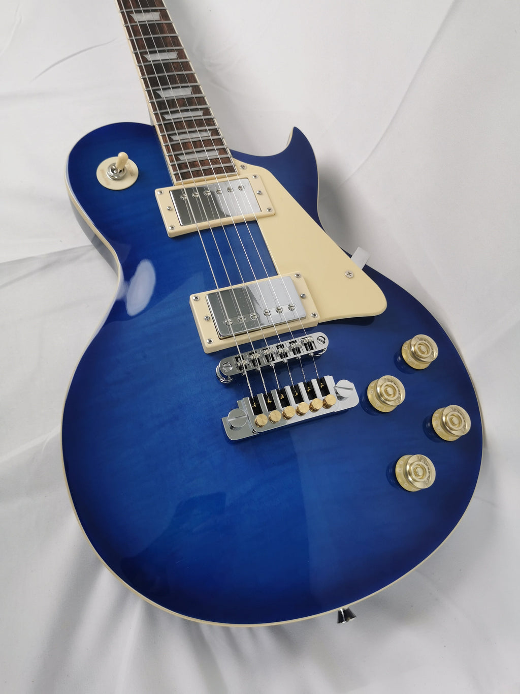 Single Cut Sun Burst Electric Guitar Premium Hardware, 22 Medium Jumbo Frets, Mahogany Guitar Body, Instrument Replacement Part Gadget
