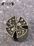 Potentiometer Knob Silver Skeleton, Gothic Design For Electric Guitar, Rare Custom Shop Accessory, Vintage Build Kit, Gadget And Replacement
