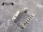Silver Tail Piece with Tune-O-Matic Bridge, Vintage Electric Guitar Building Kit, High End Replacement Accessory, Roller Saddle Bridge