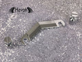 Silver Tailpiece V Shaped, Vintage Electric Guitar Building Kit DIY, High End Custom Replacement Accessory and Gadget, LP Single Cut Part