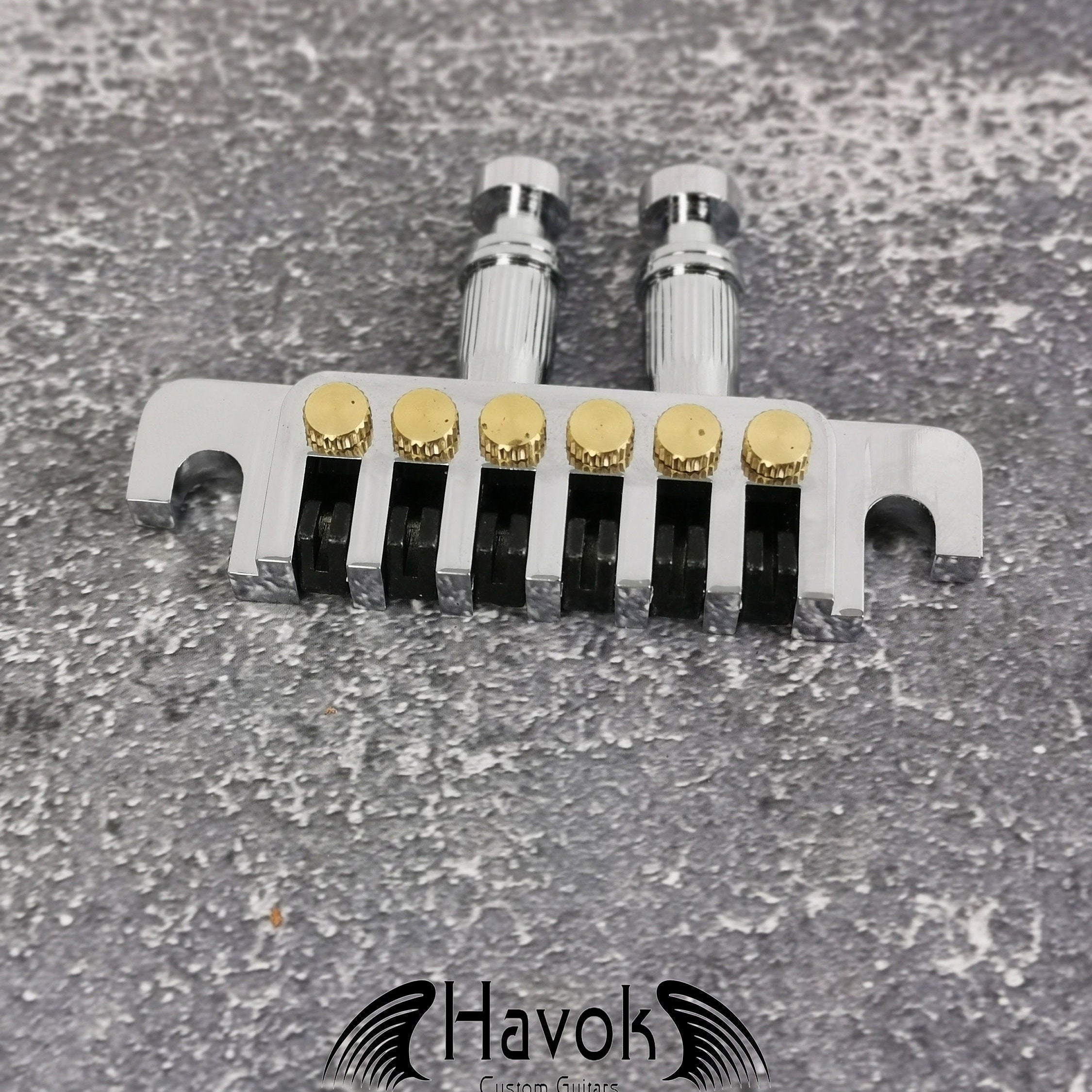 Silver Micro Tune Bridge Tailpiece, High End Custom Shop Music Accessory, Vintage Guitar Build Kit, Gadget And Replacement, LP Single Cut