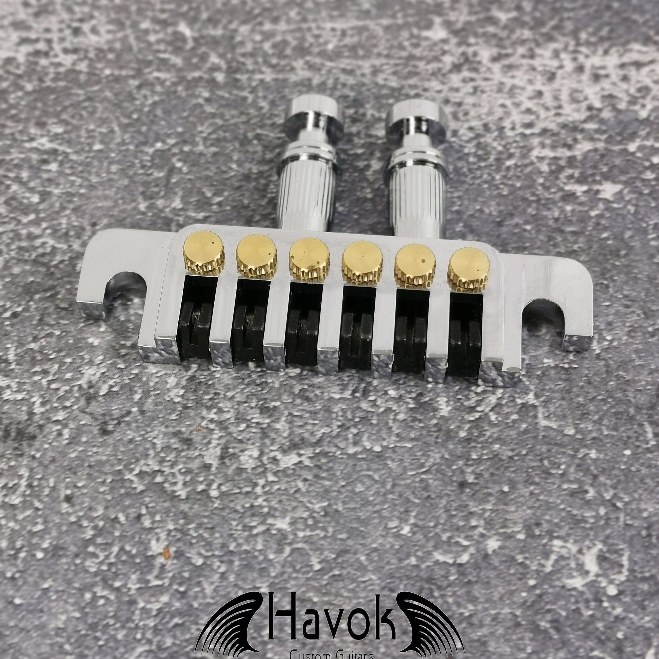 Silver Micro Tune Bridge Tailpiece, High End Custom Shop Music Accessory, Vintage Guitar Build Kit, Gadget And Replacement, LP Single Cut