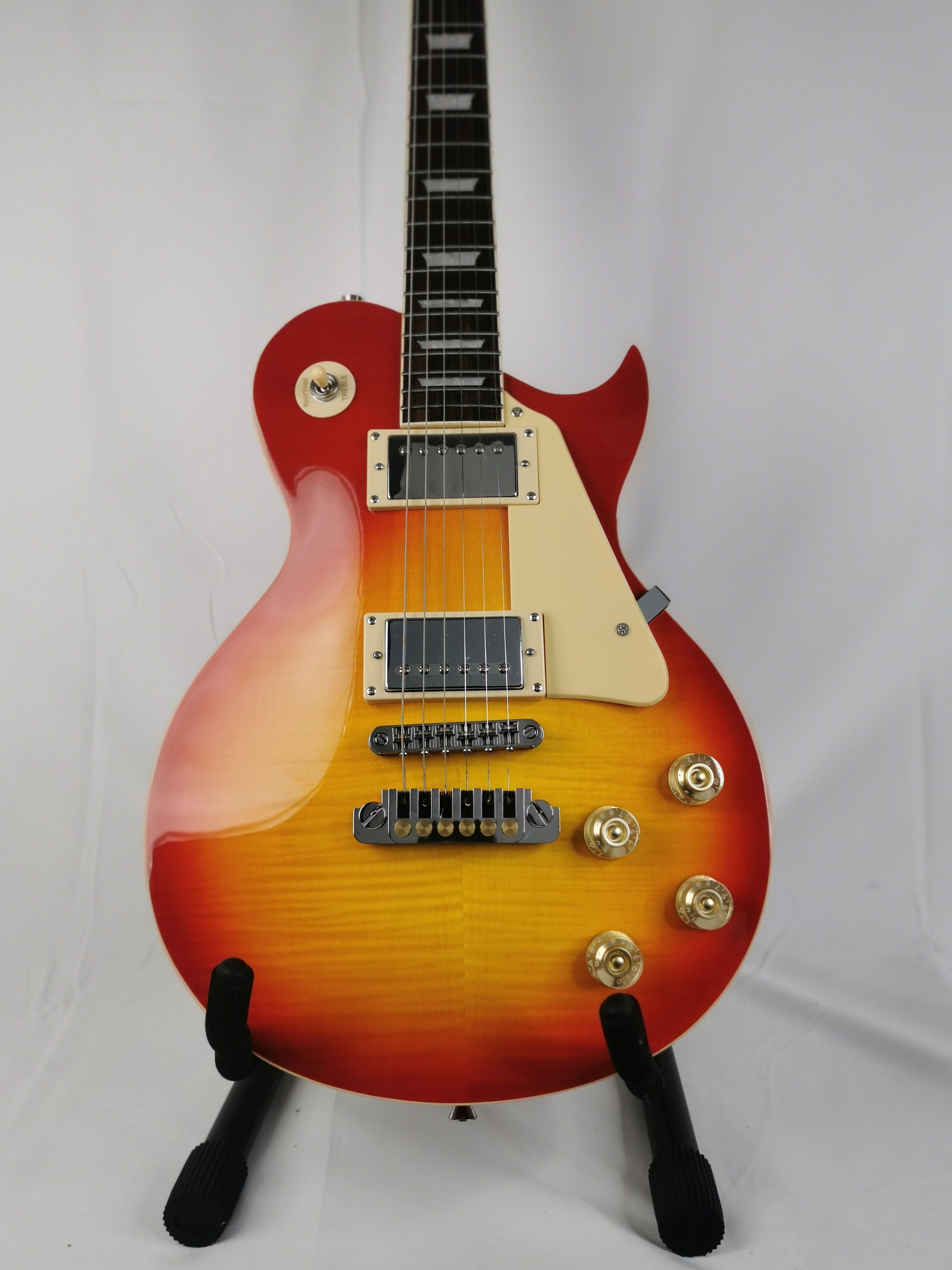Single Cut Sun Burst Electric Guitar Premium Hardware, 22 Medium Jumbo Frets, Mahogany Guitar Body, Instrument Replacement Part Gadget