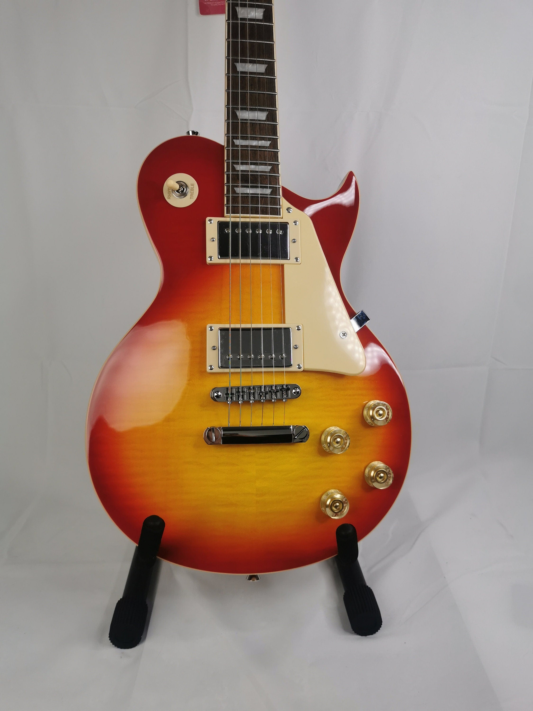 Single Cut Sun Burst Electric Guitar Premium Hardware, 22 Medium Jumbo Frets, Mahogany Guitar Body, Instrument Replacement Part Gadget