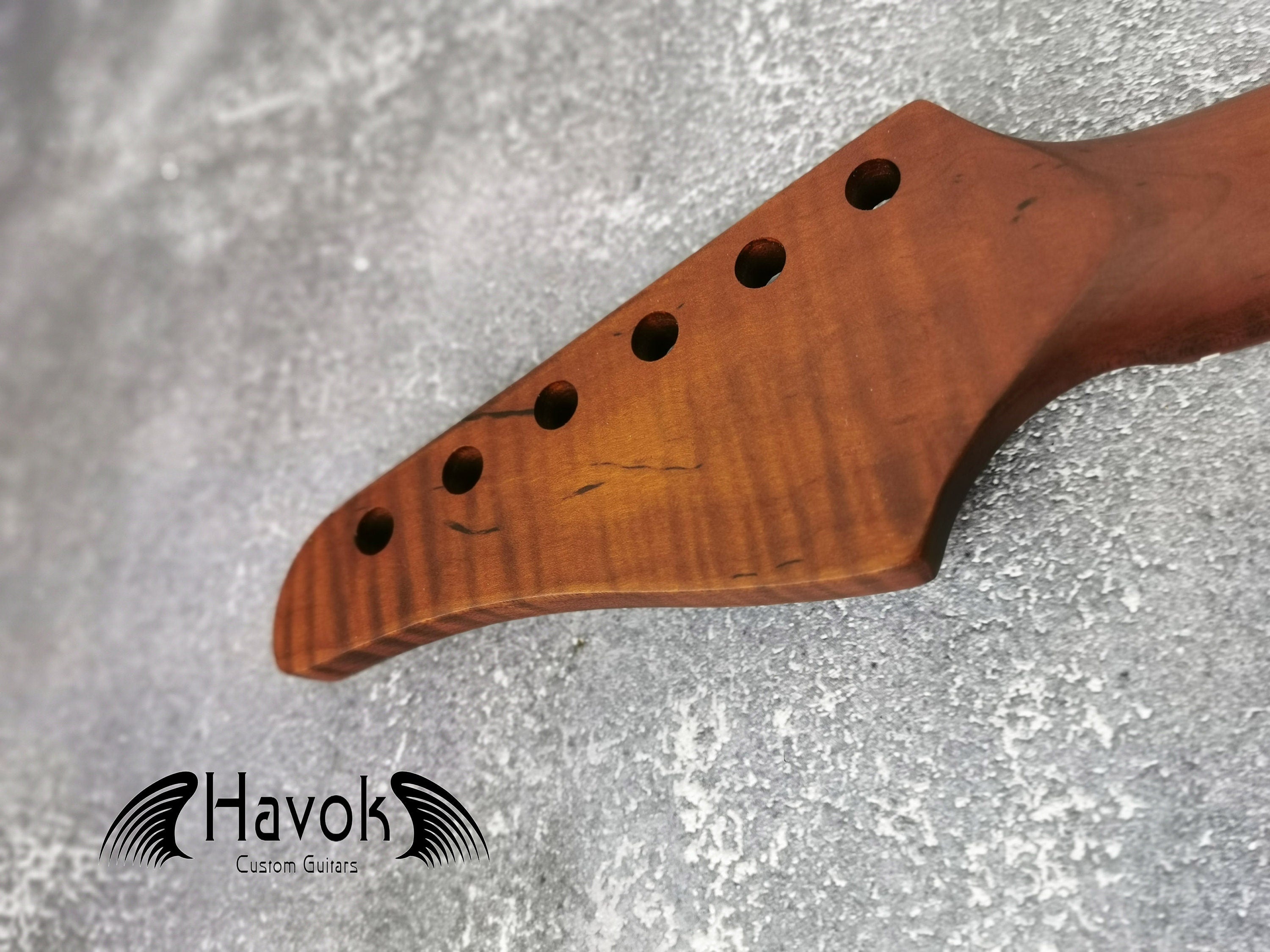 Dark Flame Roasted Maple Neck, 22 Stainless Steel, ST Satin Neck, Medium Jumbo Jescar Frets, Special Electric Guitar Neck