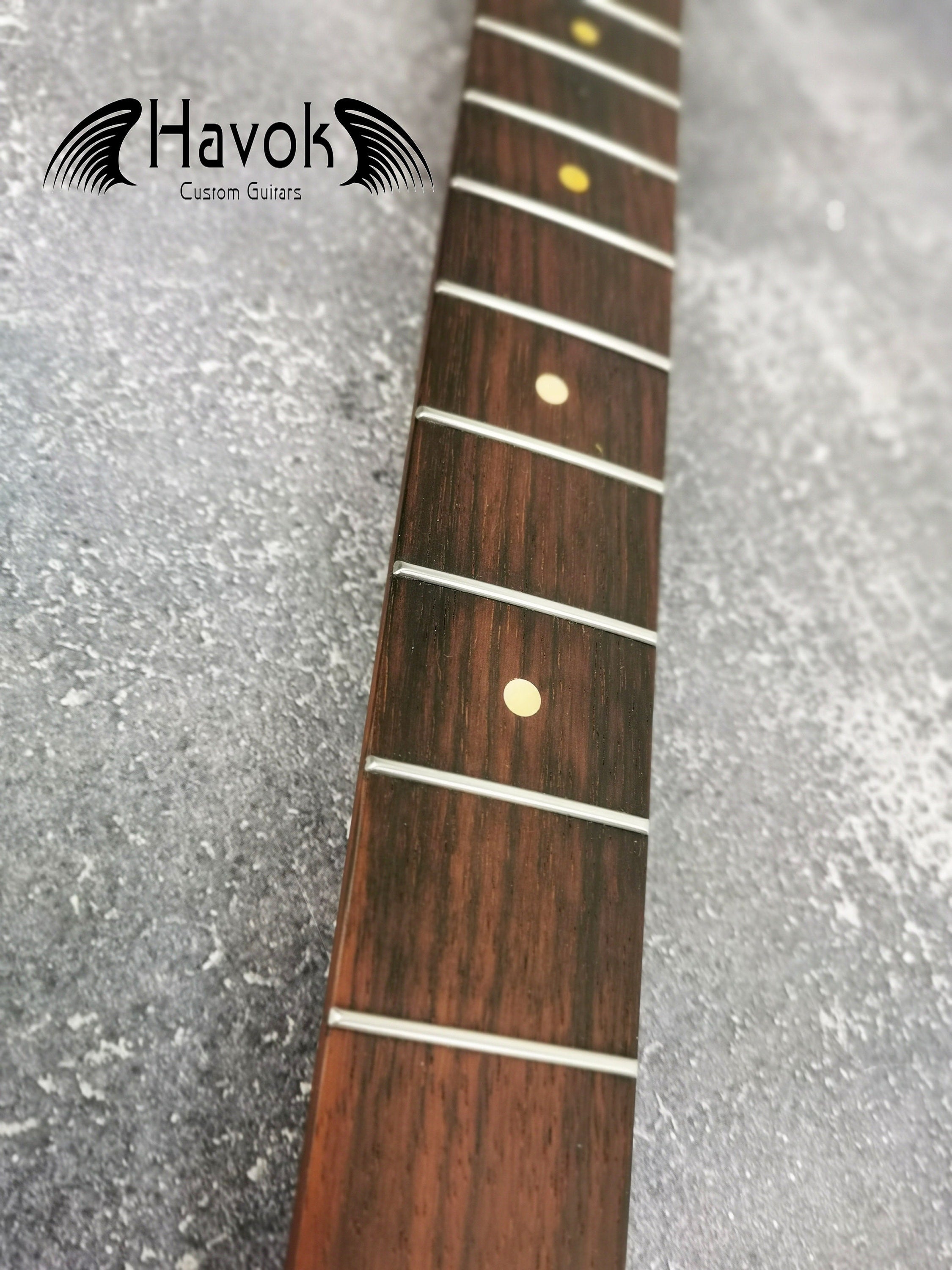Dark Flame Roasted Maple Neck, 22 Stainless Steel, ST Satin Neck, Medium Jumbo Jescar Frets, Special Electric Guitar Neck