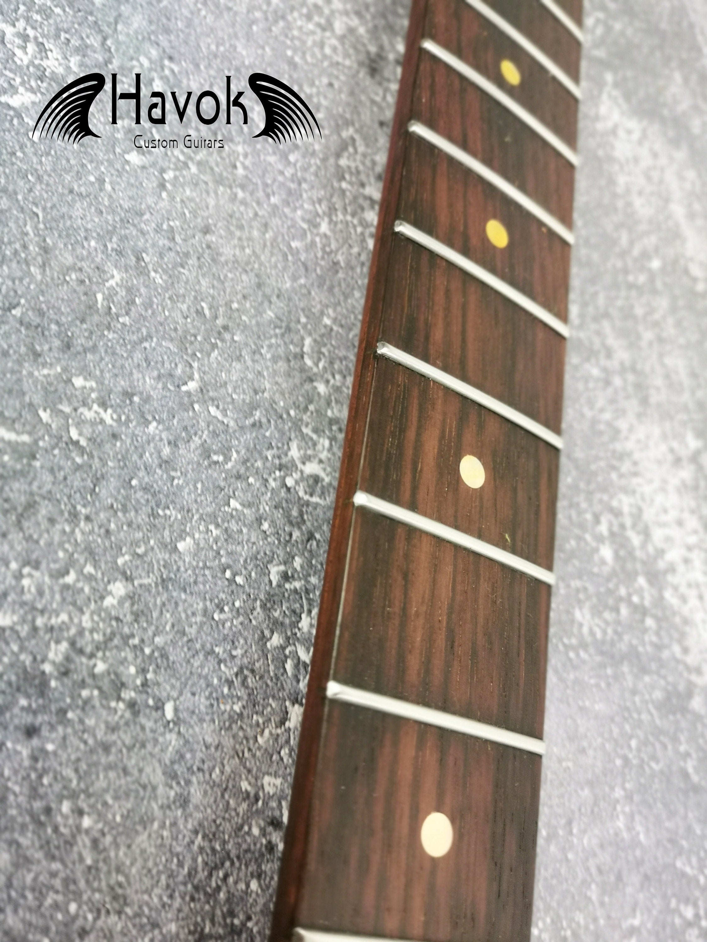 Dark Flame Roasted Maple Neck, 22 Stainless Steel, ST Satin Neck, Medium Jumbo Jescar Frets, Special Electric Guitar Neck