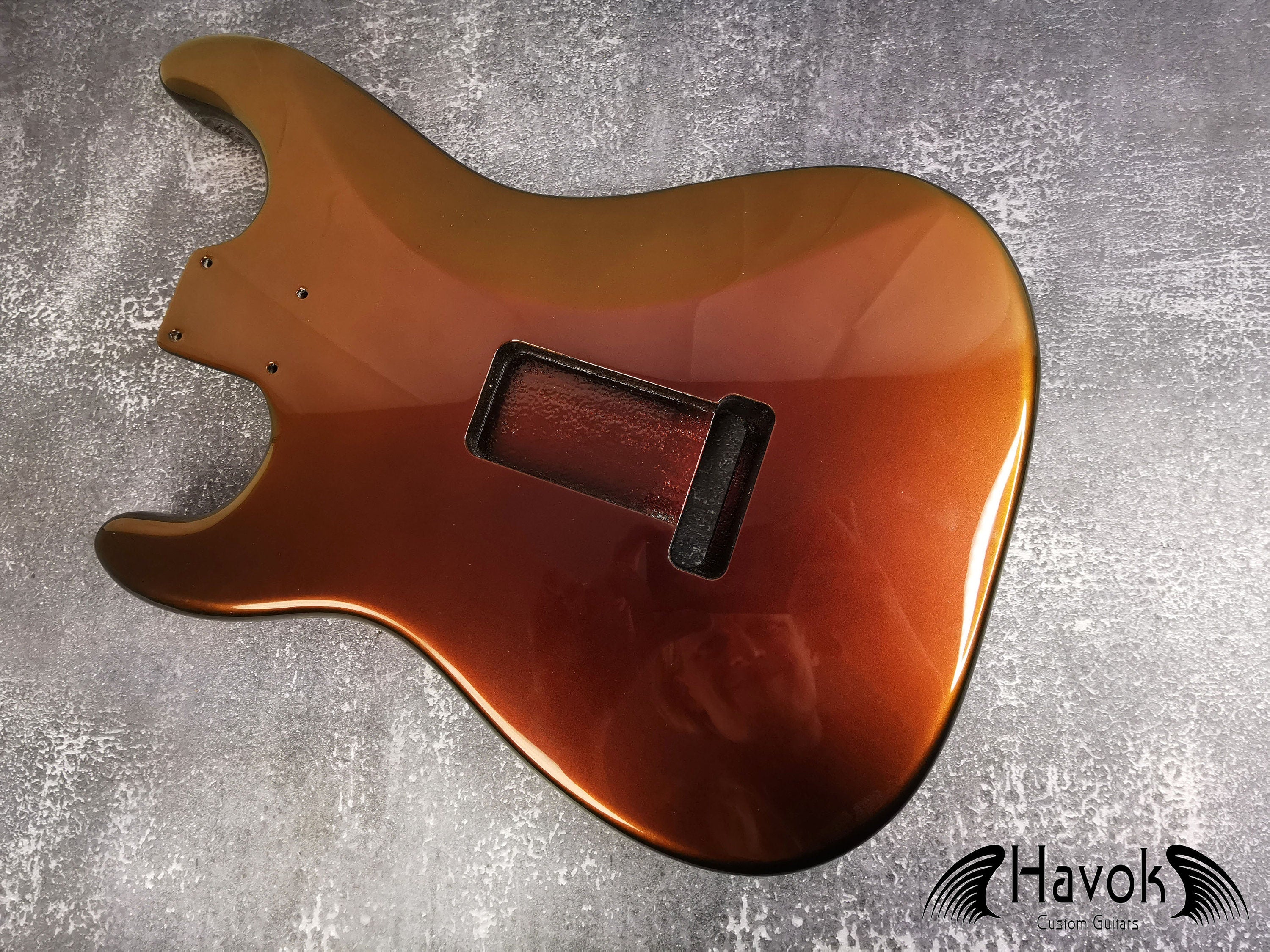 Chameleon 2PC Mahogany ST S-Style Body High Gloss, Tremolo, Custom Shop Vintage Part Gadget, DIY Building Kit, S-Type Guitar