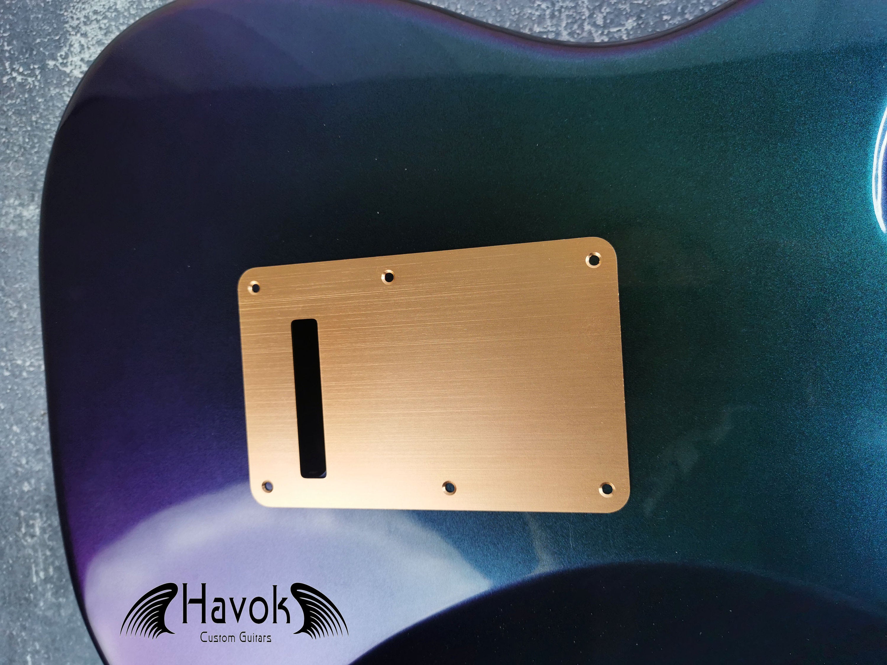 Guitar guard 11-Holes Anodized Copper Modern Style Strat HH Guitar Pickguard Scratch Plate Fits for S type guitar