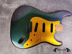 Anodized Gold Guitar Pickguard, 11-Holes SSS Strat Style