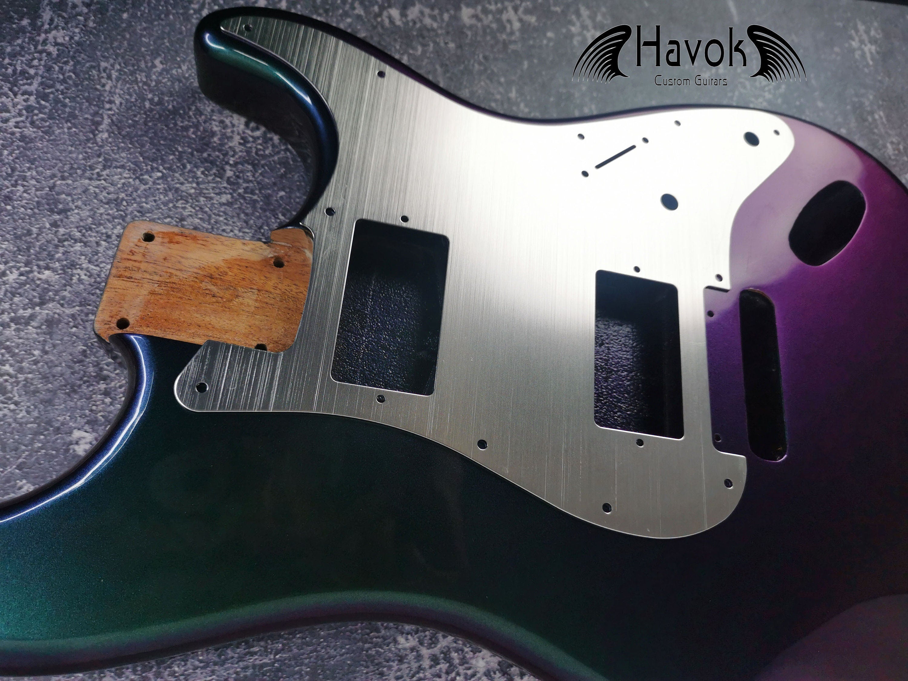 Guitar guard 11-Holes Aluminum Anodized Modern Style Strat HH Guitar Pickguard Scratch Plate Fits for S type guitar