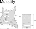 Anodized Gold Guitar Pickguard, 11-Holes SSS Strat Style