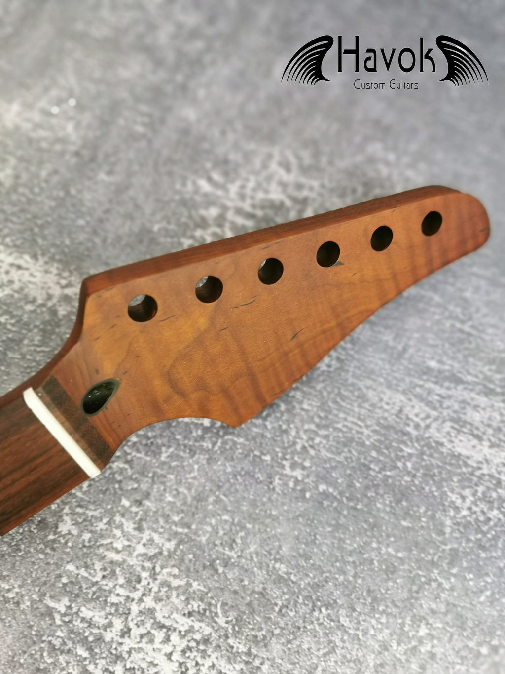 Dark Flame Roasted Maple Neck, 22 Stainless Steel, ST Satin Neck, Medium Jumbo Jescar Frets, Special Electric Guitar Neck