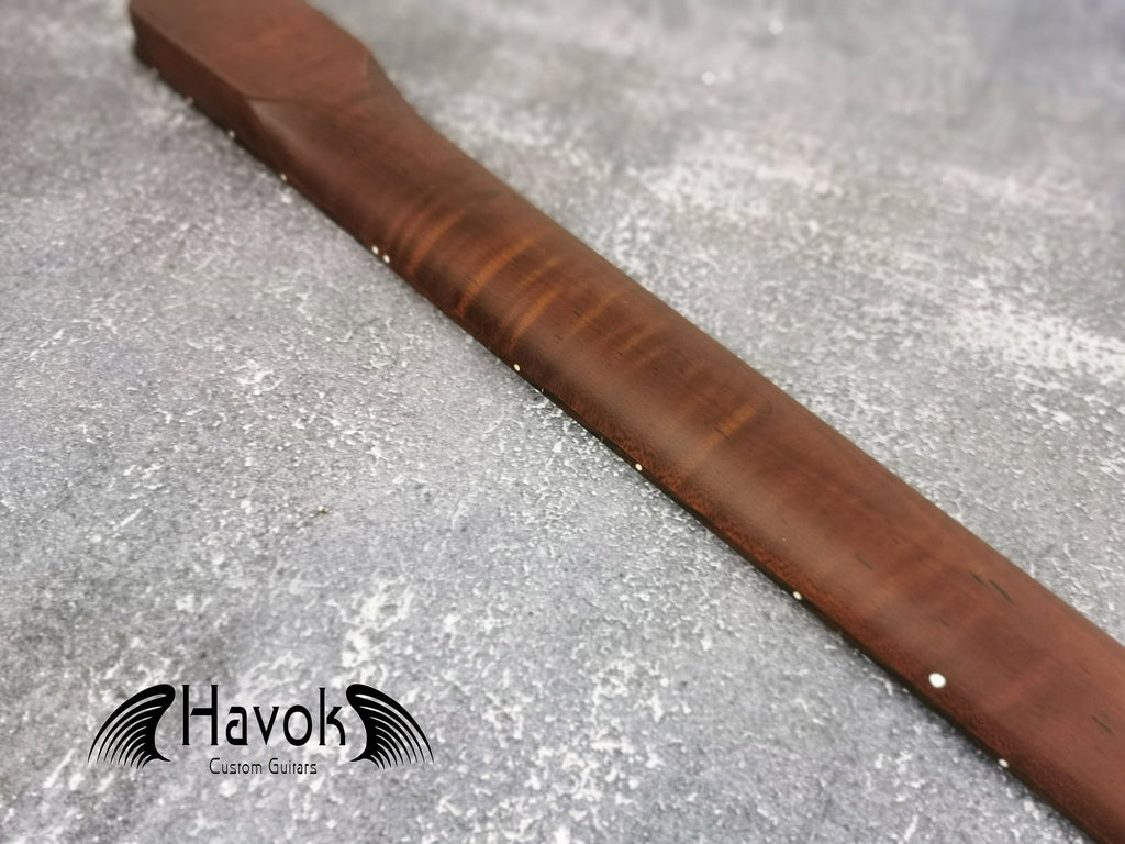 Flame Roasted Maple Guitar Neck, Stainless Steel Frets, Satin Finish