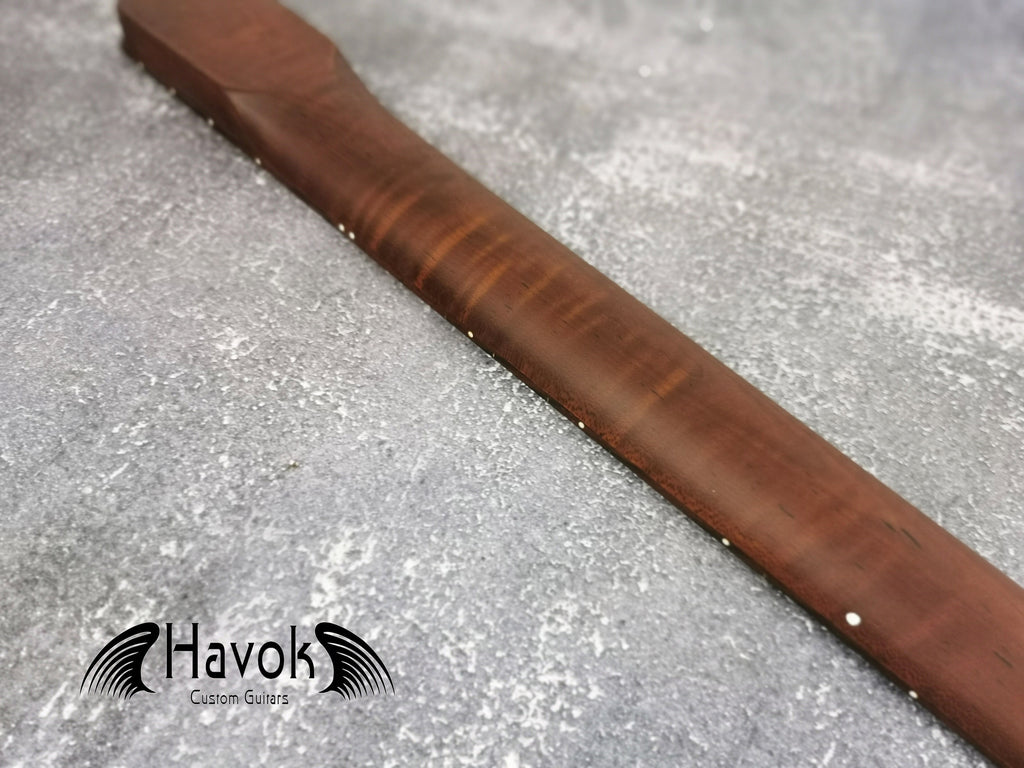 Dark Flame Roasted Maple Neck, 22 Stainless Steel, ST Satin Neck, Medium Jumbo Jescar Frets, Special Electric Guitar Neck