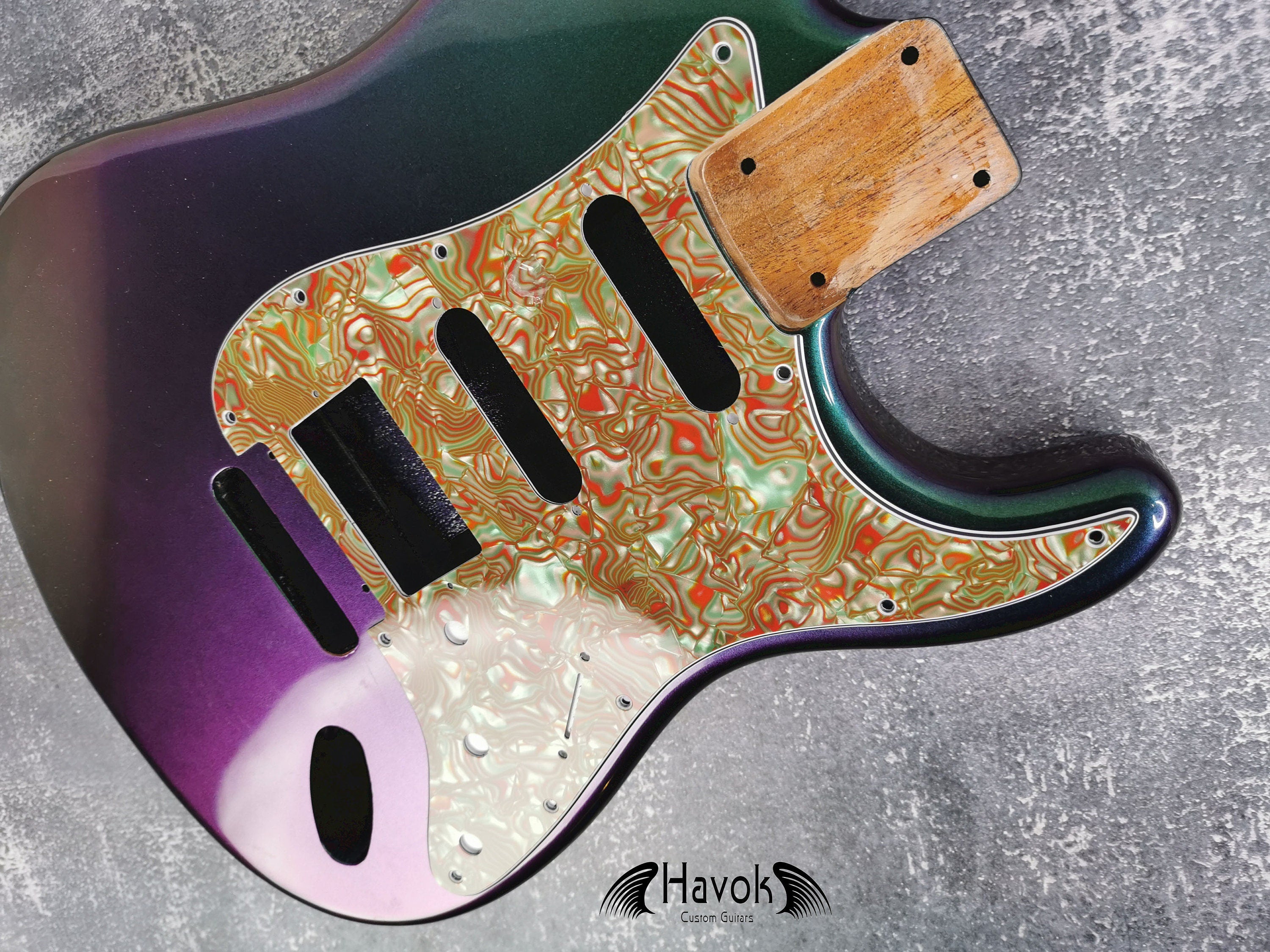 Hss Pickup Config Pickguard, Scratch plate, 4Ply, ST Guitar