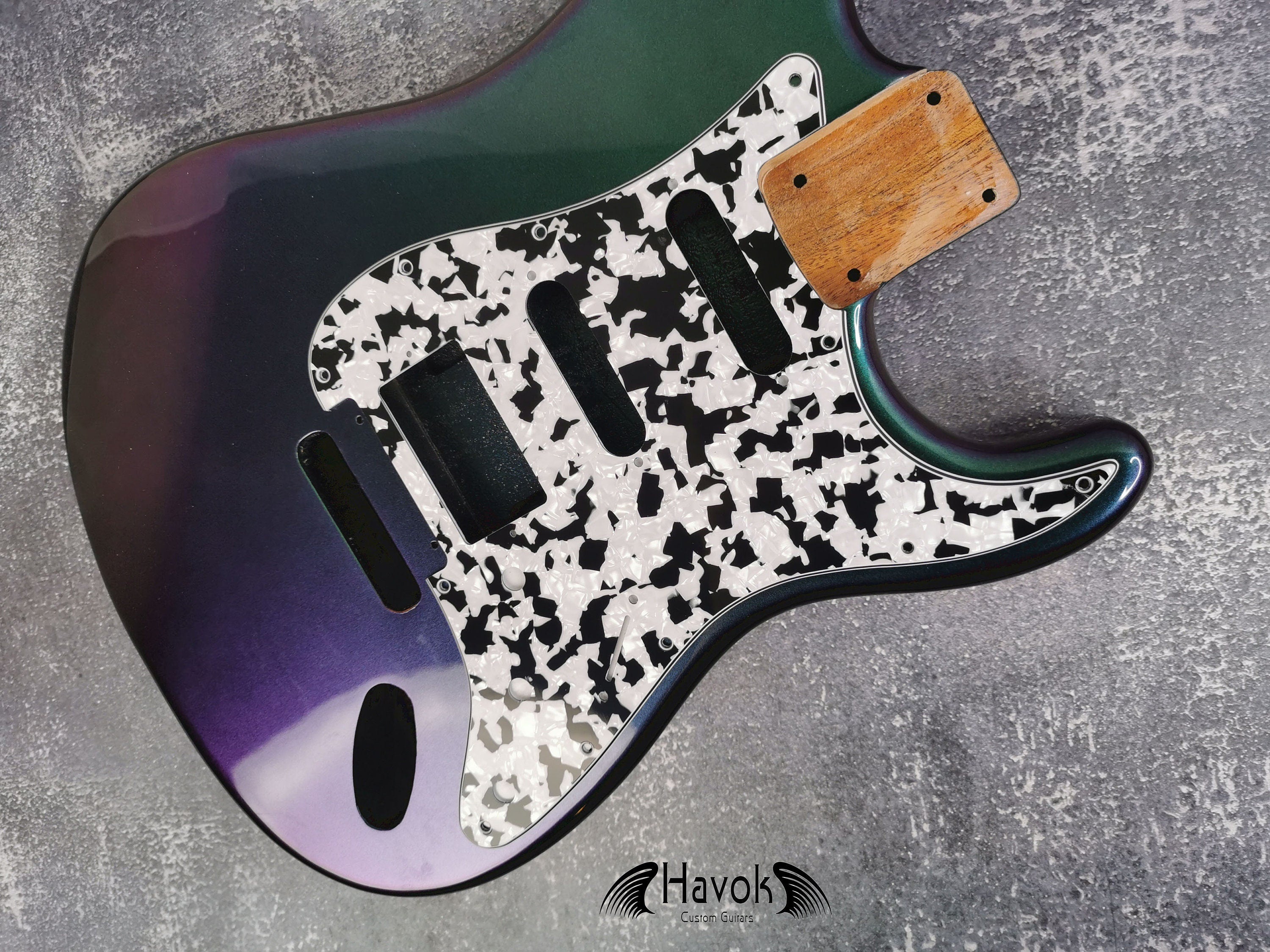 Hss Pickup Config  Pickguard, Scratch plate, 4Ply, ST Guitar