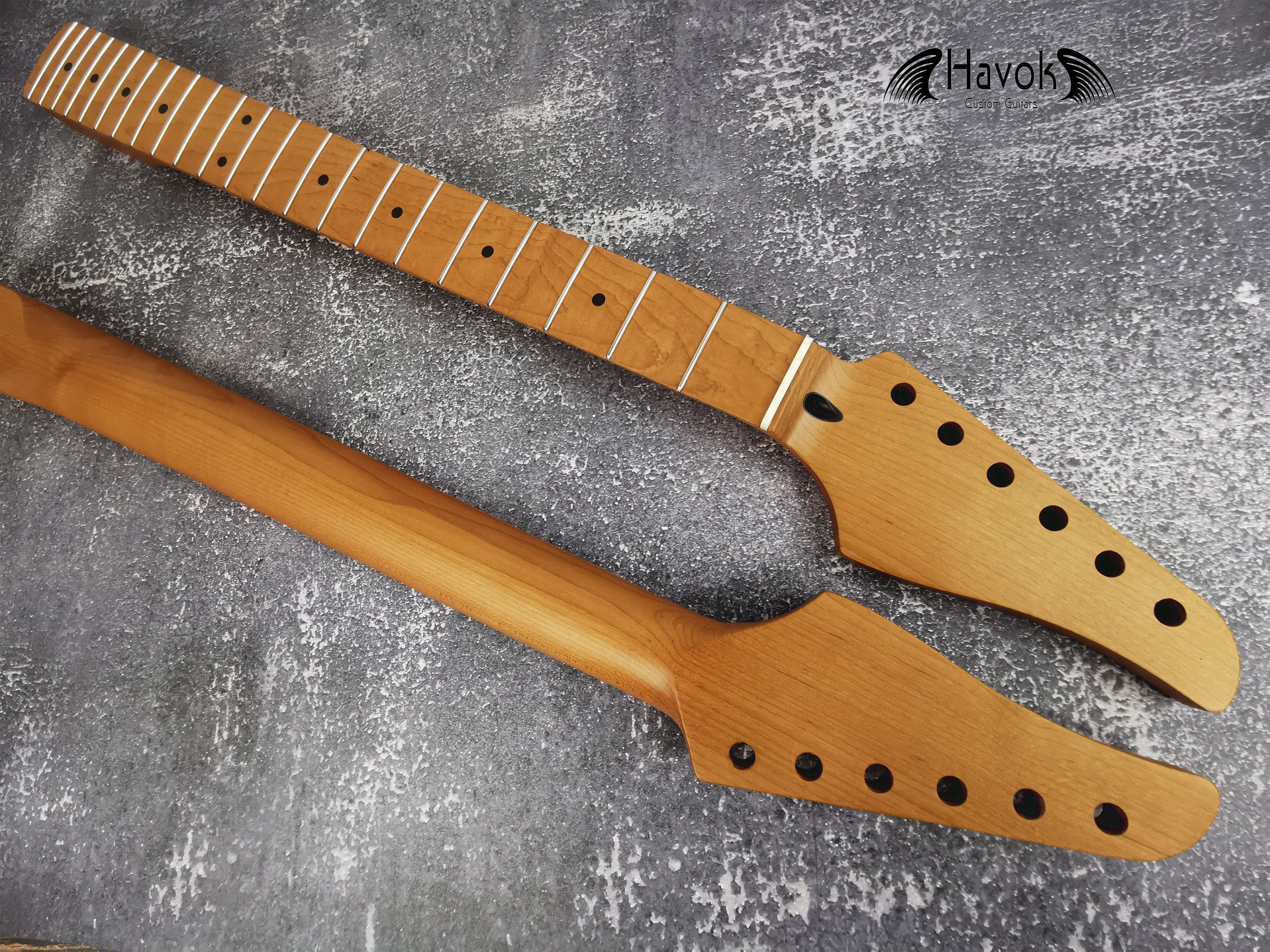 Roasted Maple Neck, 22 Nickel Silver Satin Neck, Jumbo Jescar Frets, Special Electric Guitar Neck