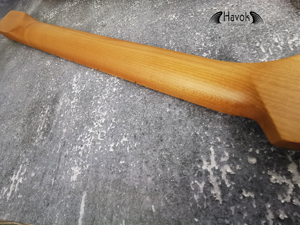 Roasted Maple Neck, 22 Nickel Silver Satin Neck, Jumbo Jescar Frets, Special Electric Guitar Neck