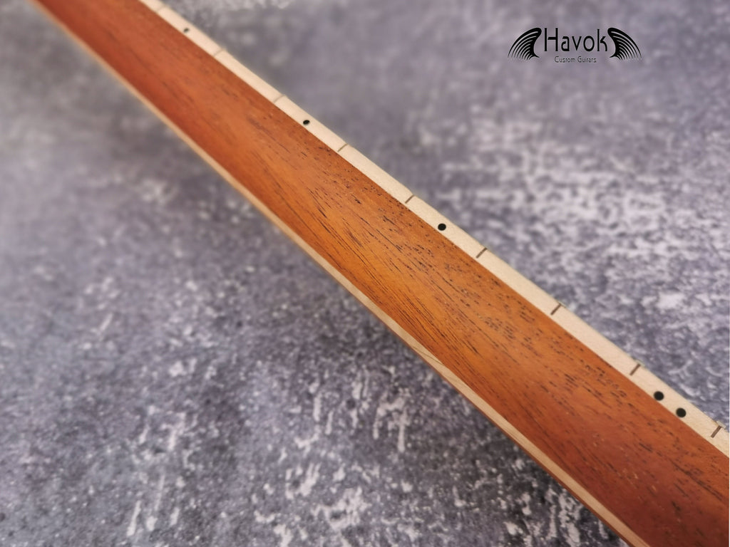 Mahogany Neck flame Maple Board Stainless Steel Jescar Frets