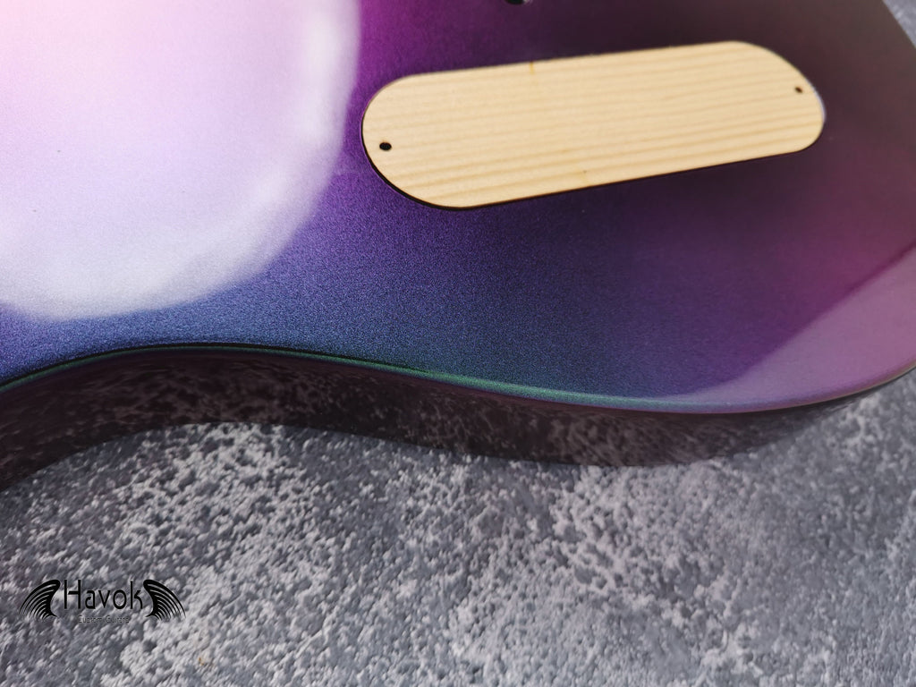 Guitar Kit Mahogany Body Mahogany Tl Neck Hardware, Chameleon Guitar, Hight Quality Electric Guitar Kit, Neck, Build Your Own DIY