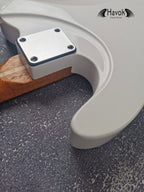 Guitar Kit Mahogany Body Mahogany Tl Neck Hardware, White metallic Guitar, Hight Quality Electric Guitar Kit, Neck, Build Your Own DIY