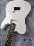 Guitar Kit Mahogany Body Mahogany Tl Neck Hardware, White metallic Guitar, Hight Quality Electric Guitar Kit, Neck, Build Your Own DIY