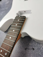Guitar Kit Mahogany Body Mahogany Tl Neck Hardware, White metallic Guitar, Hight Quality Electric Guitar Kit, Neck, Build Your Own DIY