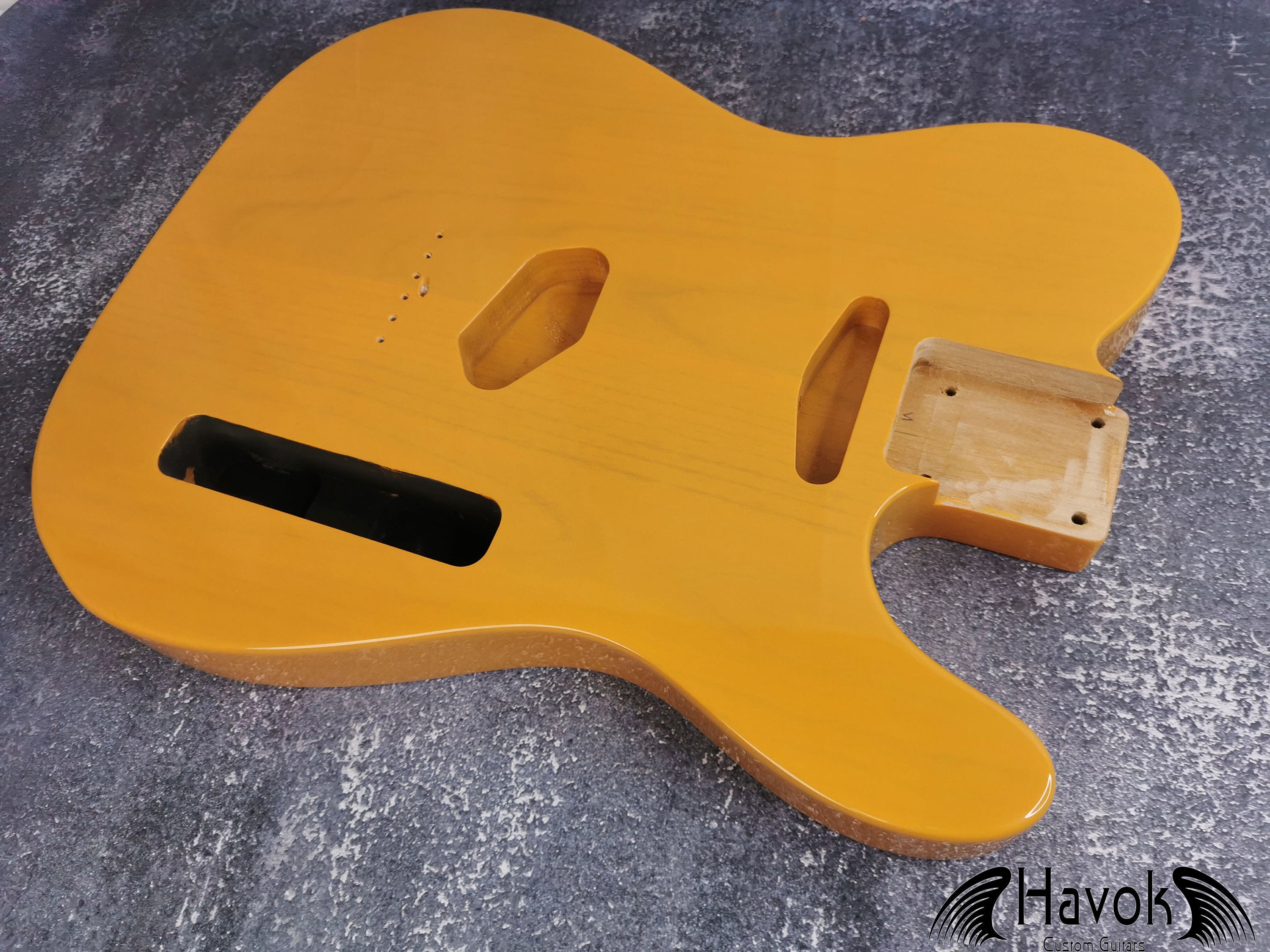 TL Body With  2 Piece See through butter scotch, Vintage TL Part, Guitar Replacement Gadget, Music Instrument Build Your Own