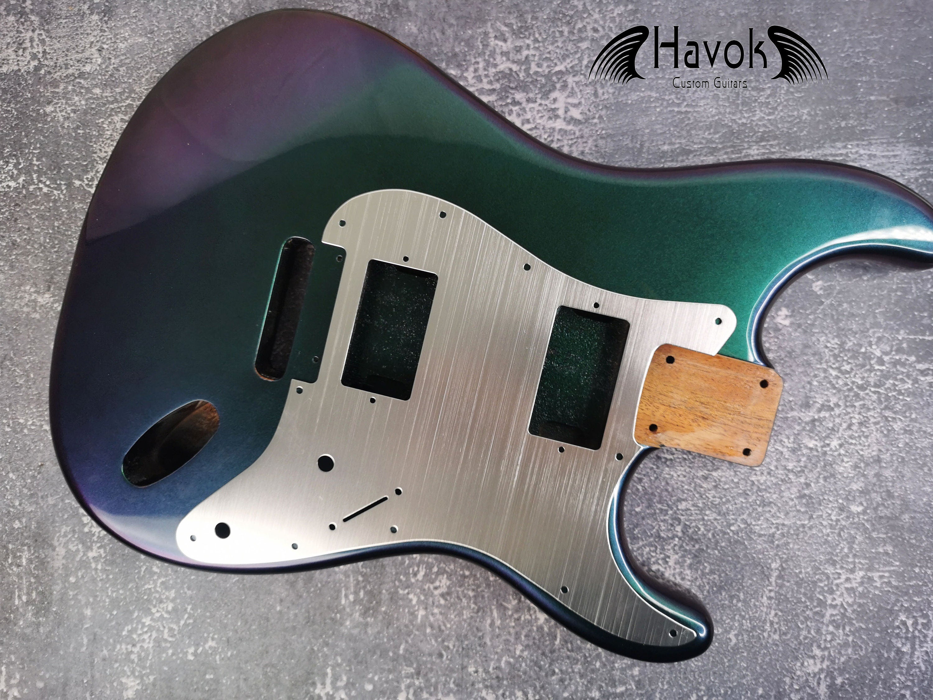 Guitar guard 11-Holes Aluminum Anodized Modern Style Strat HH Guitar Pickguard Scratch Plate Fits for S type guitar