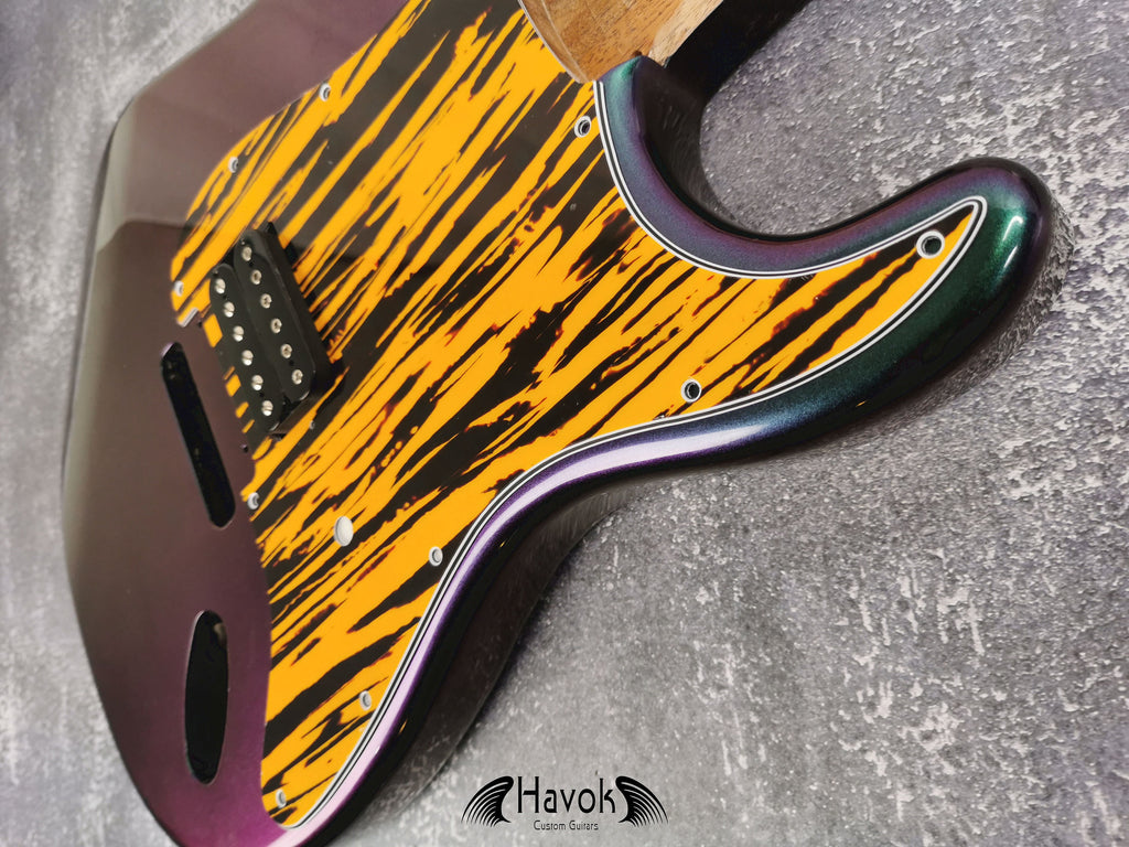 Single Humbucker Pickguard, Scratch plate, 4Ply, ST Guitar