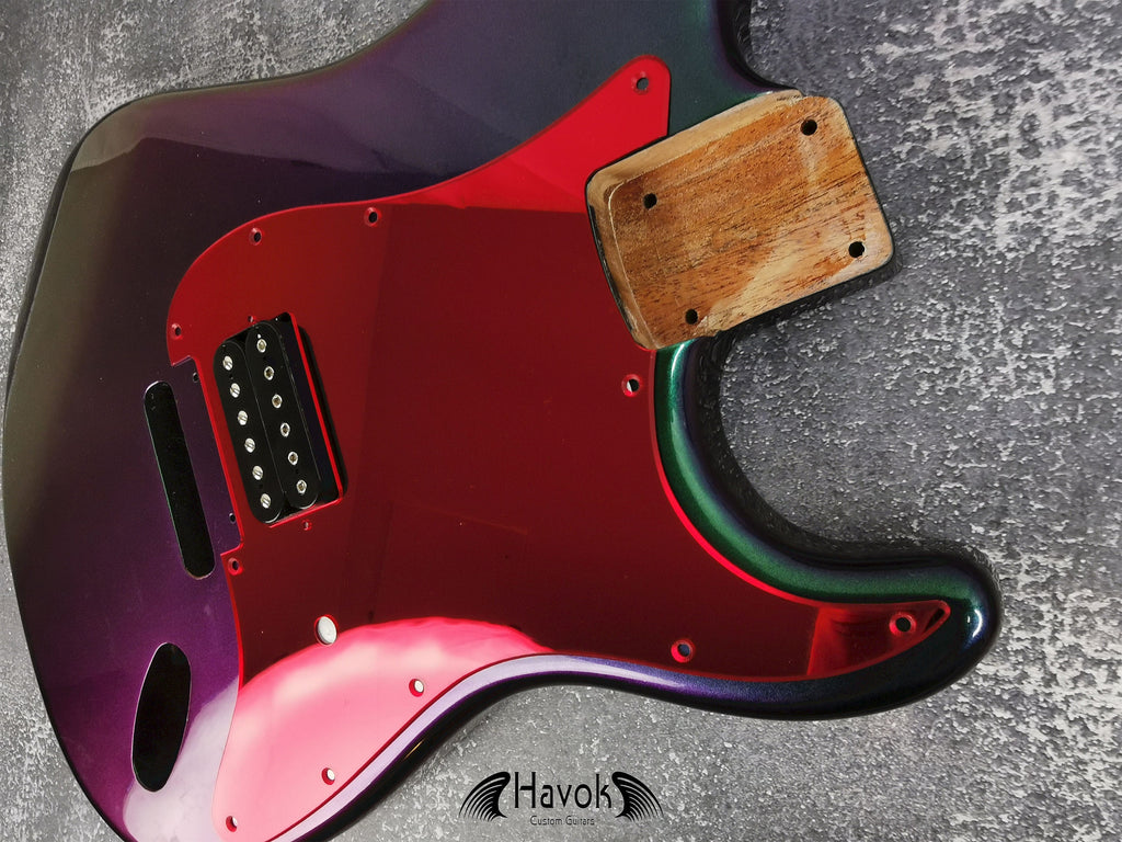 Single Humbucker Pickguard, Scratch plate, 4Ply, ST Guitar