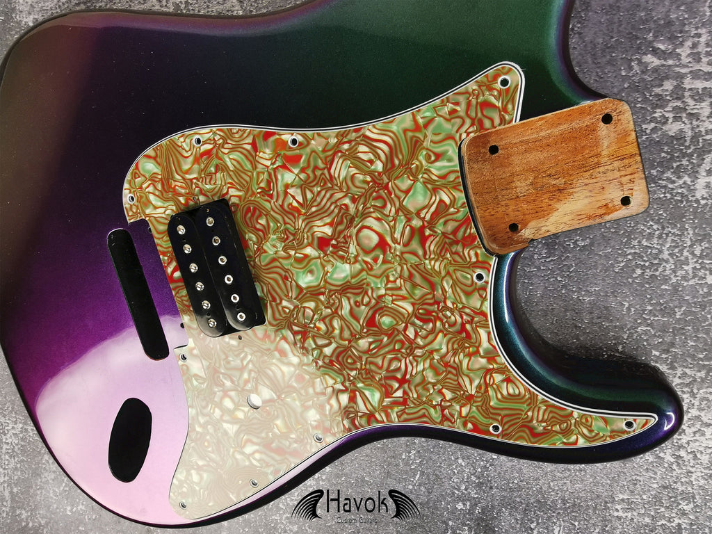 Single Humbucker Pickguard, Scratch plate, 4Ply, ST Guitar
