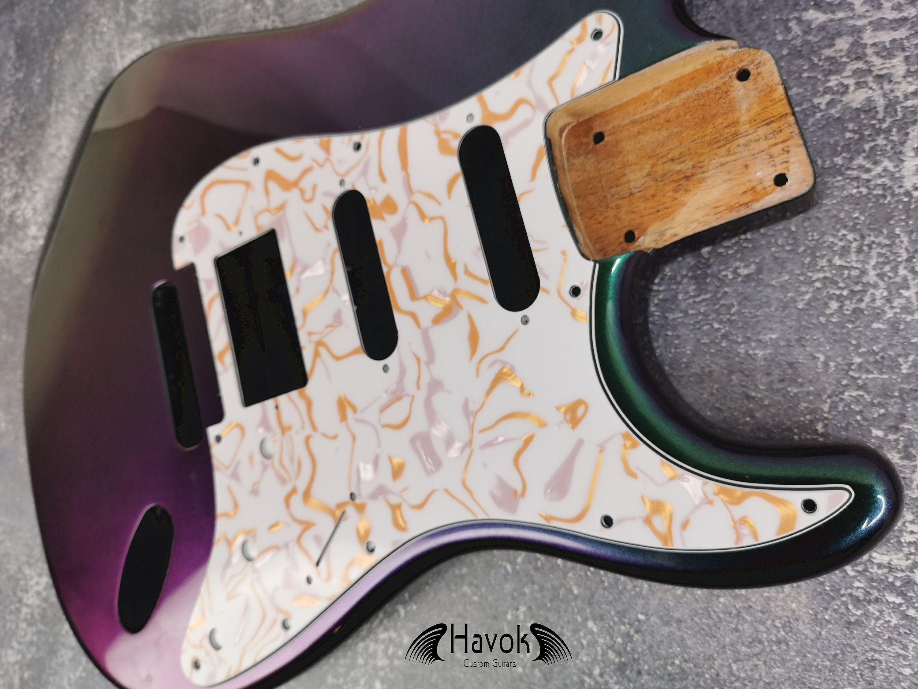 Hss Pickup Config Pickguard, Scratch plate, 4Ply, ST Guitar