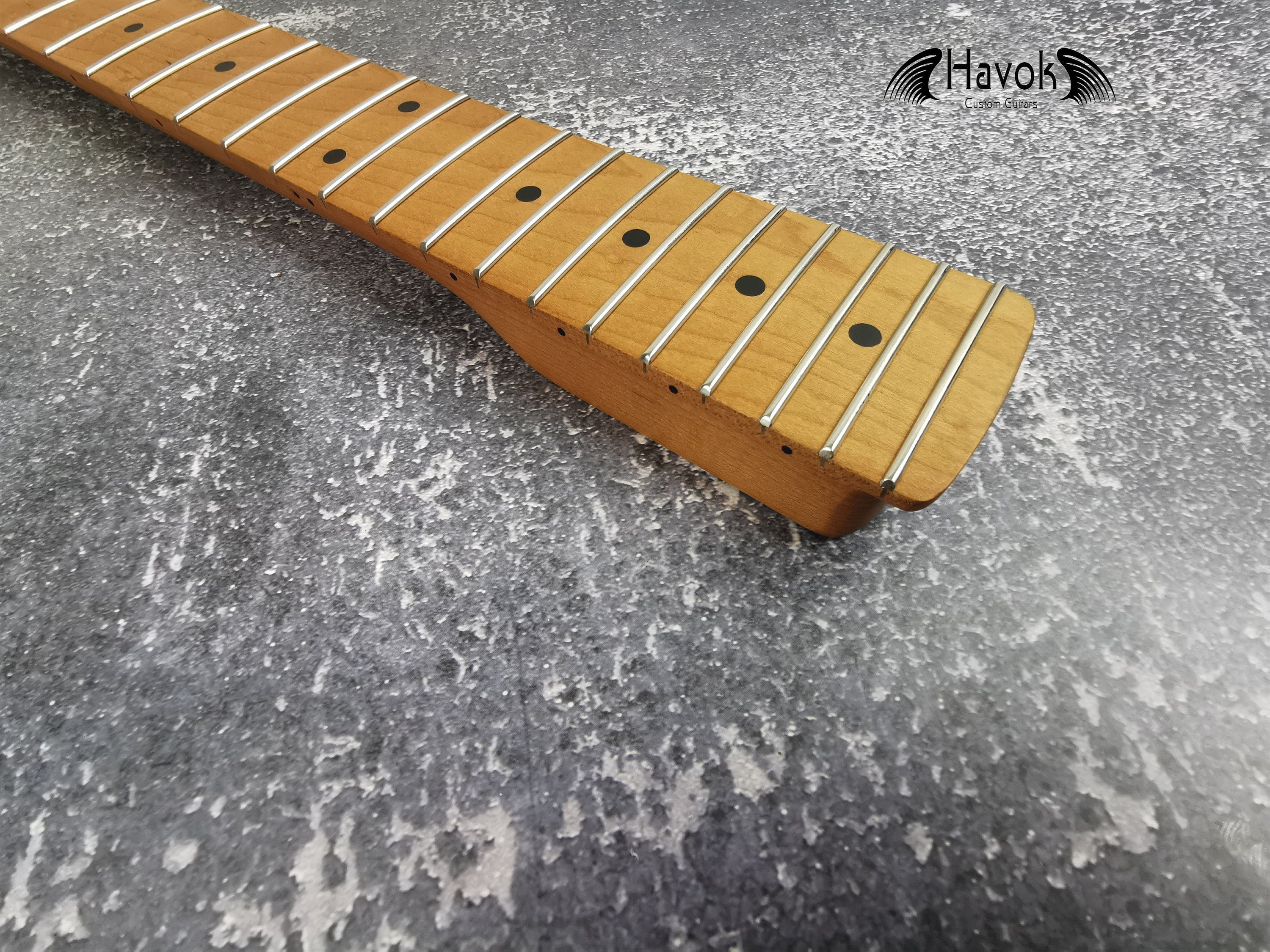 Roasted Maple Neck, 22 Nickel Silver Satin Neck, Jumbo Jescar Frets, Special Electric Guitar Neck