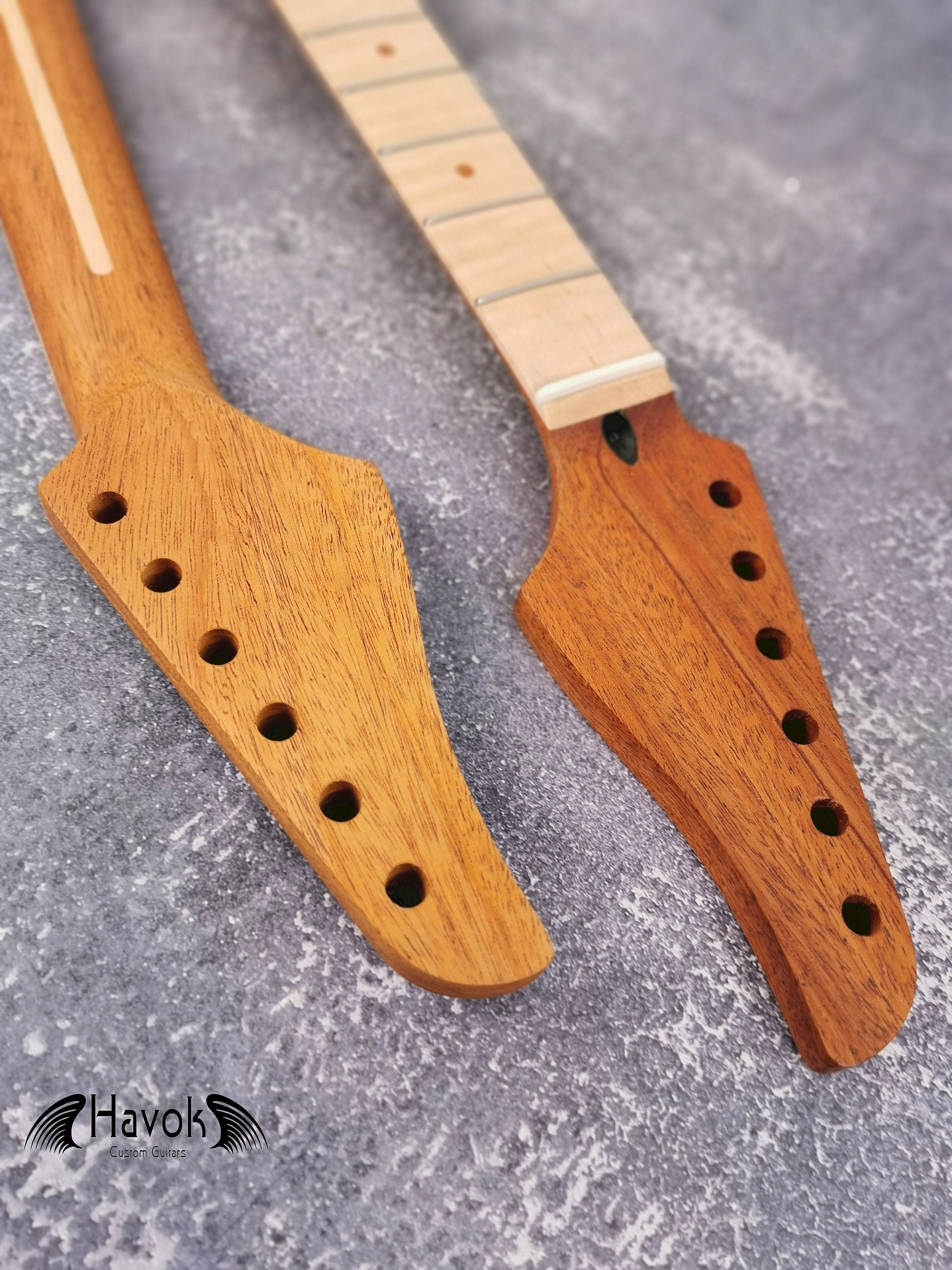 Mahogany Neck flame Maple Board Stainless Steel Jescar Frets