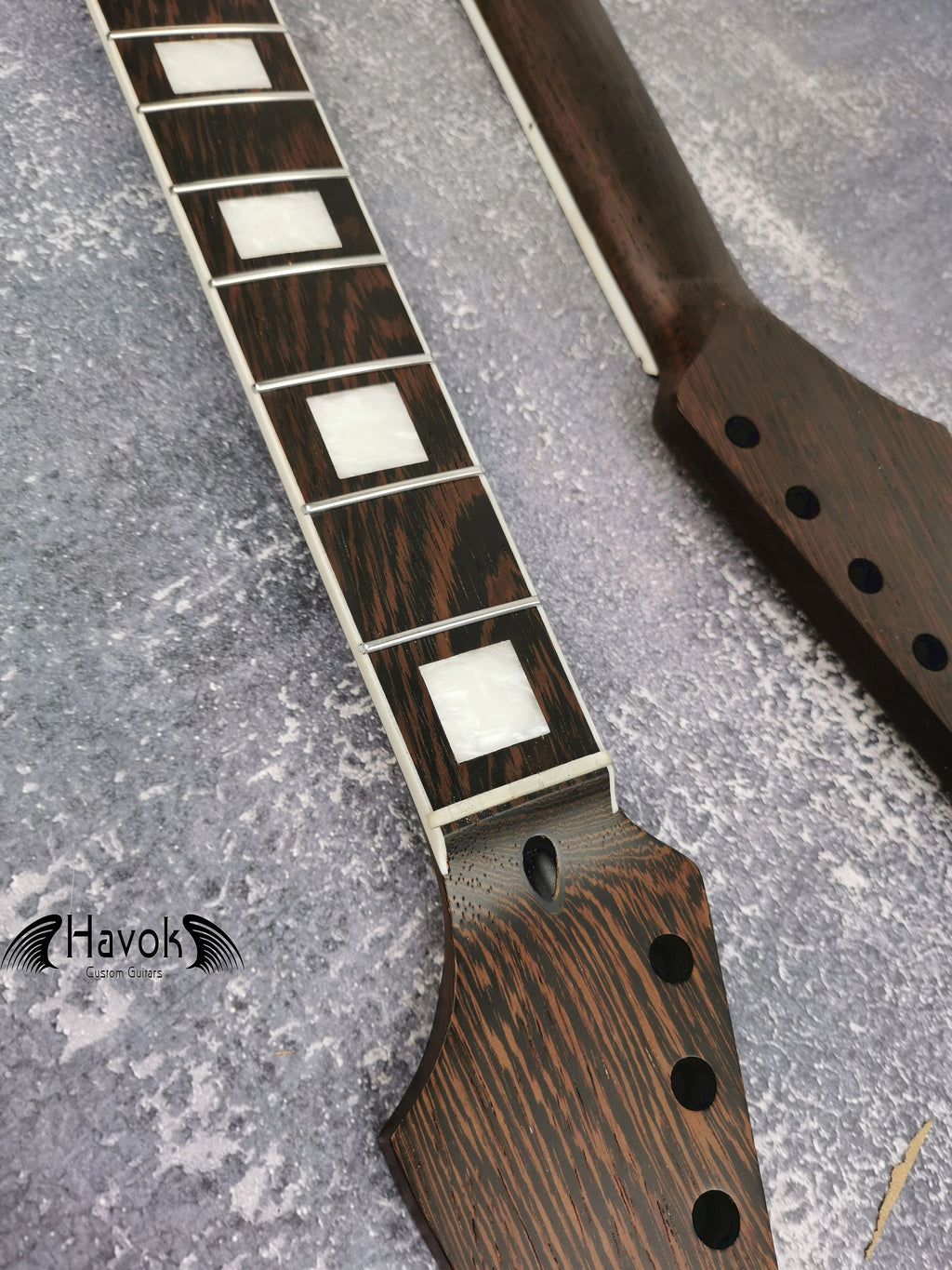 One Piece ST Wenge Neck Stainless Steel Frets White binding , S Type Neck, S-Style , 22 Medium Jumbo Jescar Frets,