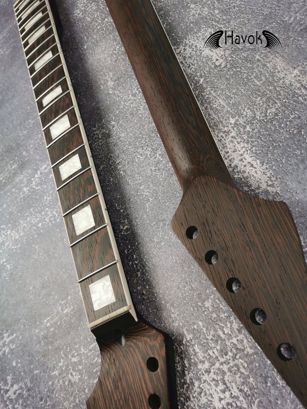 One Piece ST Wenge Neck Stainless Steel Frets White binding , S Type Neck, S-Style , 22 Medium Jumbo Jescar Frets,